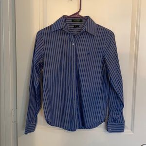 Ralph Lauren blue striped color top